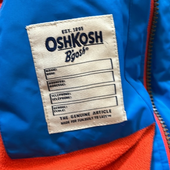 OshKosh B’Gosh blue boys coat size 10 - Picture 3 of 5